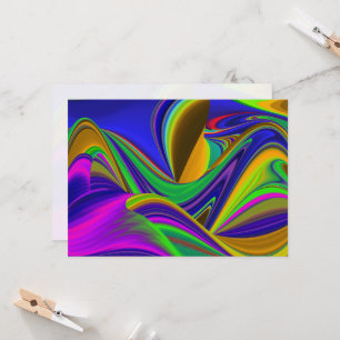 Summerrainbow , Abstrakt 3D Rainbowart Einladung