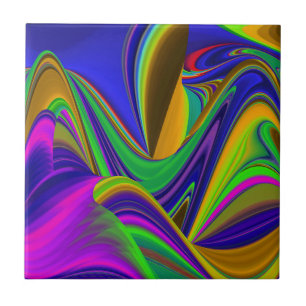 Summerrainbow , Abstrakt 3D Rainbowart Fliese