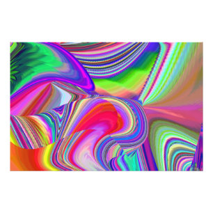 Summerrainbow , Abstrakt 3D Rainbowart Fotodruck