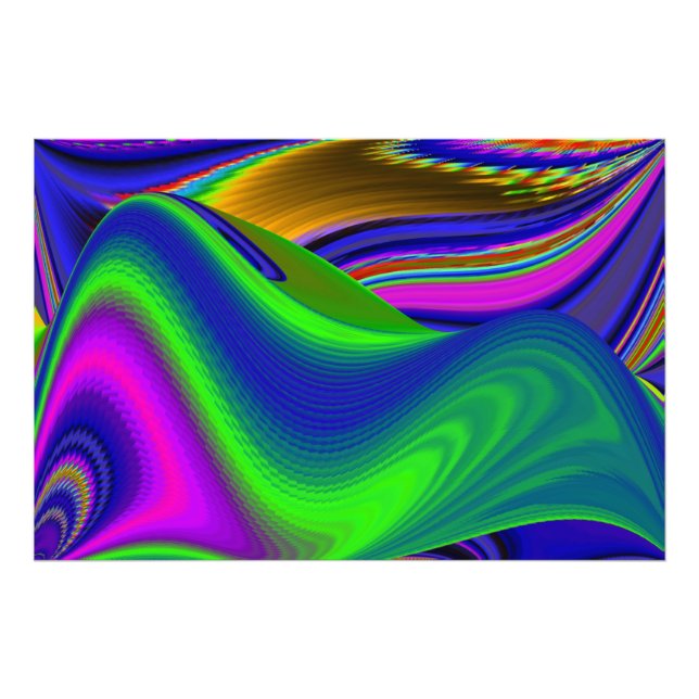 Summerrainbow , Abstrakt 3D Rainbowart Fotodruck (Vorne)