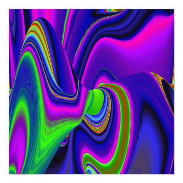 Summerrainbow , Abstrakt 3D Rainbowart Fotodruck (Vorne)