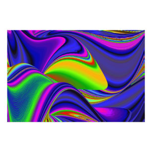 Summerrainbow , Abstrakt 3D Rainbowart Fotodruck