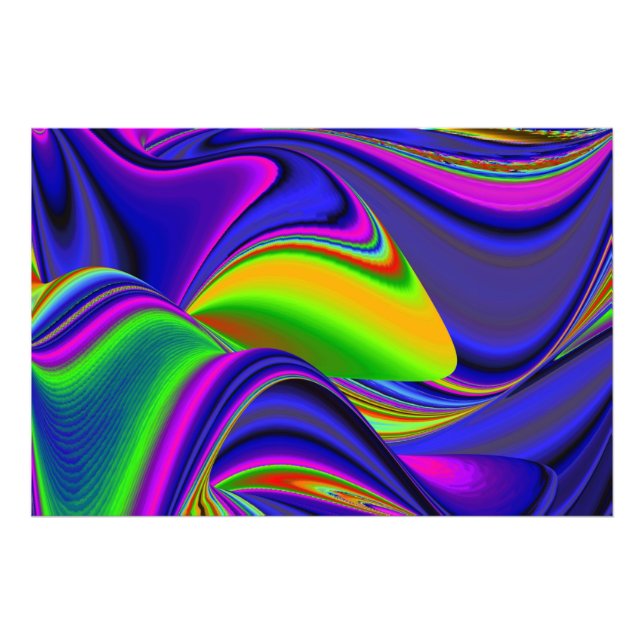 Summerrainbow , Abstrakt 3D Rainbowart Fotodruck (Vorne)