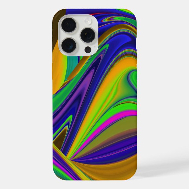 Summerrainbow , Abstrakt 3D Rainbowart iPhone Hülle (Rückseite)
