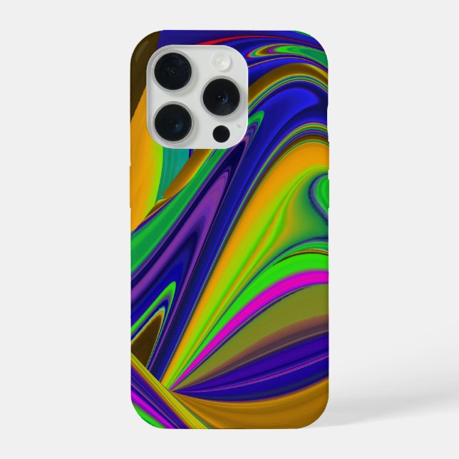 Summerrainbow , Abstrakt 3D Rainbowart iPhone Hülle (Rückseite)