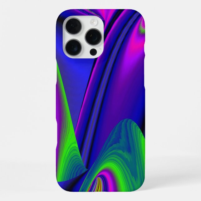 Summerrainbow , Abstrakt 3D Rainbowart iPhone Hülle (Rückseite)