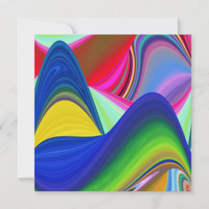 Summerrainbow , Abstrakt 3D Rainbowart Karte