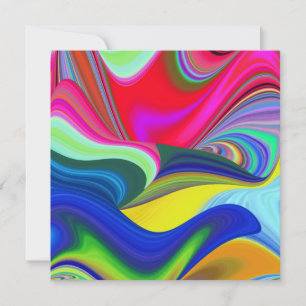 Summerrainbow , Abstrakt 3D Rainbowart Karte