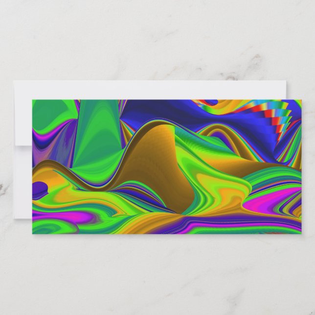 Summerrainbow , Abstrakt 3D Rainbowart Karte (Vorderseite)