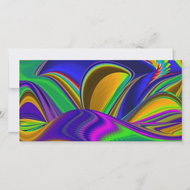 Summerrainbow , Abstrakt 3D Rainbowart Karte (Vorderseite)