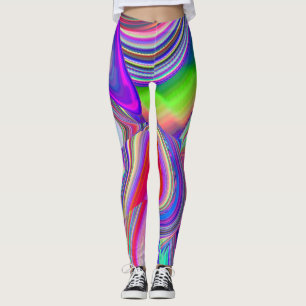 Summerrainbow , Abstrakt 3D Rainbowart Leggings