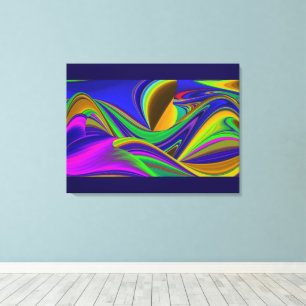 Summerrainbow , Abstrakt 3D Rainbowart Leinwanddruck