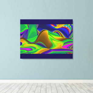 Summerrainbow , Abstrakt 3D Rainbowart Leinwanddruck