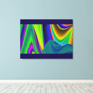 Summerrainbow , Abstrakt 3D Rainbowart Leinwanddruck