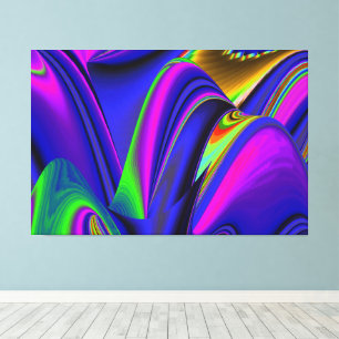 Summerrainbow , Abstrakt 3D Rainbowart Leinwanddruck