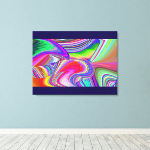 Summerrainbow , Abstrakt 3D Rainbowart Leinwanddruck
