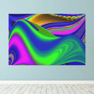 Summerrainbow , Abstrakt 3D Rainbowart Leinwanddruck