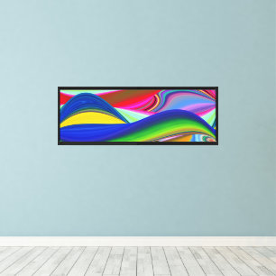 Summerrainbow , Abstrakt 3D Rainbowart Leinwanddruck