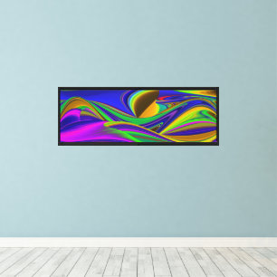 Summerrainbow , Abstrakt 3D Rainbowart Leinwanddruck