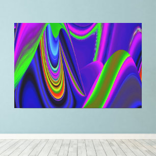 Summerrainbow , Abstrakt 3D Rainbowart Leinwanddruck