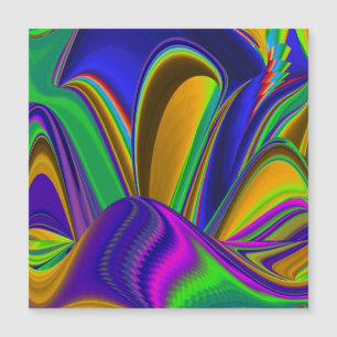 Summerrainbow , Abstrakt 3D Rainbowart Magnetkarte