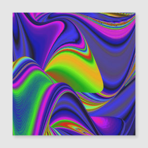 Summerrainbow , Abstrakt 3D Rainbowart Magnetkarte