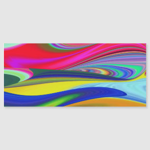 Summerrainbow , Abstrakt 3D Rainbowart Magnetkarte