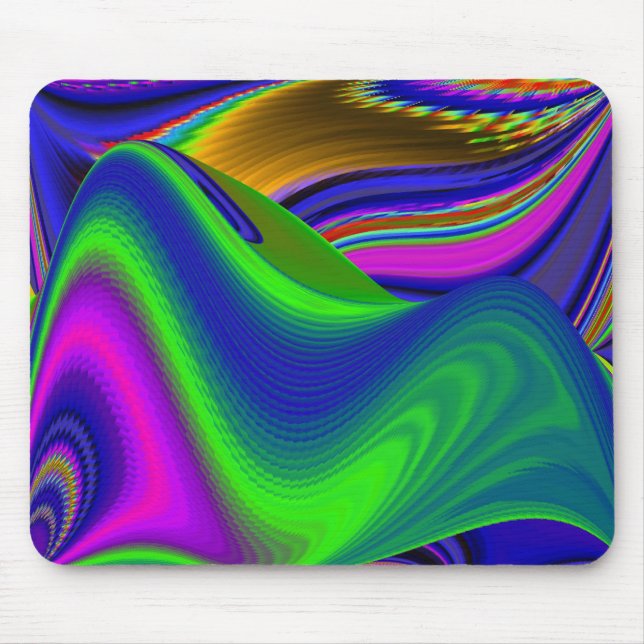 Summerrainbow , Abstrakt 3D Rainbowart Mousepad (Vorne)