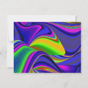 Summerrainbow , Abstrakt 3D Rainbowart Postkarte
