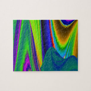 Summerrainbow , Abstrakt 3D Rainbowart Puzzle