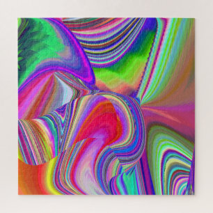 Summerrainbow , Abstrakt 3D Rainbowart Puzzle