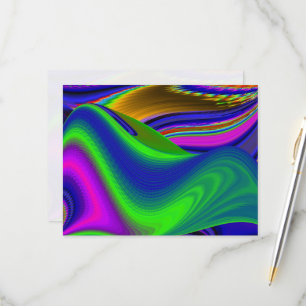 Summerrainbow , Abstrakt 3D Rainbowart RSVP Karte
