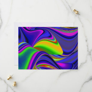 Summerrainbow , Abstrakt 3D Rainbowart Save The Date