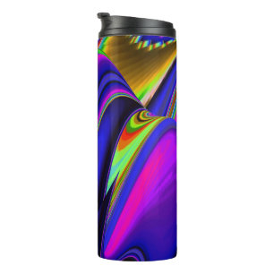 Summerrainbow , Abstrakt 3D Rainbowart Thermosbecher