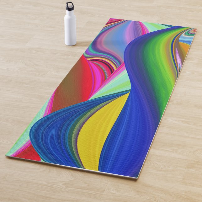 Summerrainbow , Abstrakt 3D Rainbowart Yogamatte (Beispiel)