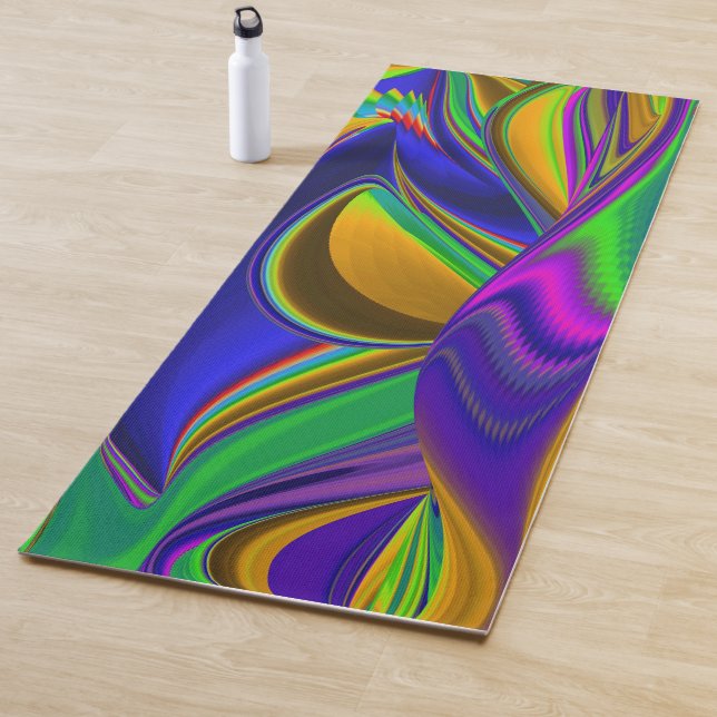 Summerrainbow , Abstrakt 3D Rainbowart Yogamatte (Beispiel)