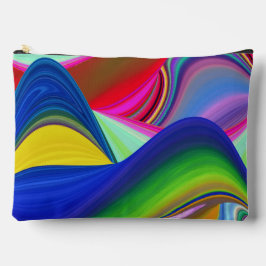 Summerrainbow , Abstrakt 3D Rainbowart Zubehörtasche