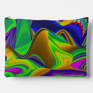 Summerrainbow , Abstrakt 3D Rainbowart Zubehörtasche