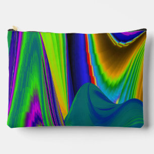 Summerrainbow , Abstrakt 3D Rainbowart Zubehörtasche