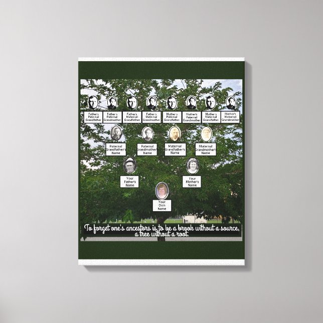Summertime Family Tree Vier Generationen Leinwand  (Vorderseite)