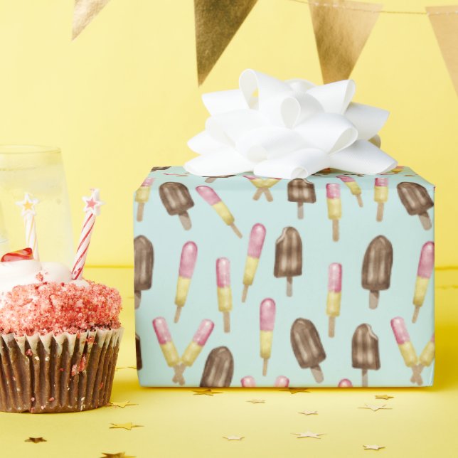 Summertime-Popsiv-Leckereien Geschenkpapier (Geburtstagsparty)