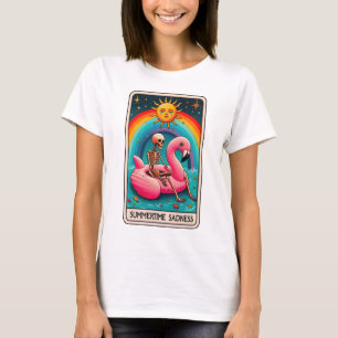 Summertime Sad Skeleton Tarot T-Shirt