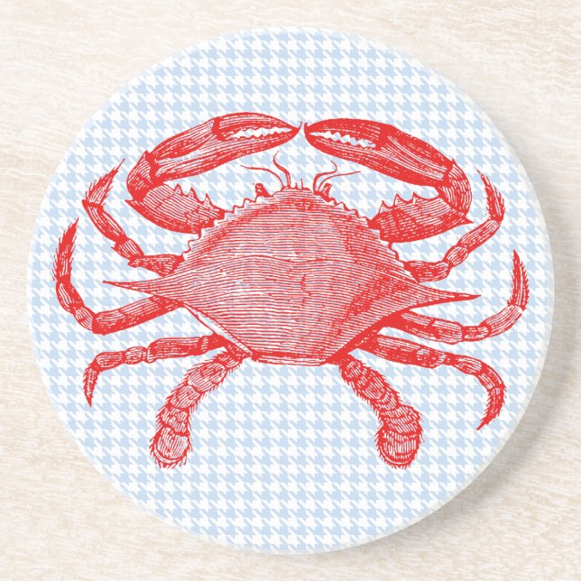 Summertime Seafood Crab Picnic Untersetzer (Vorne)