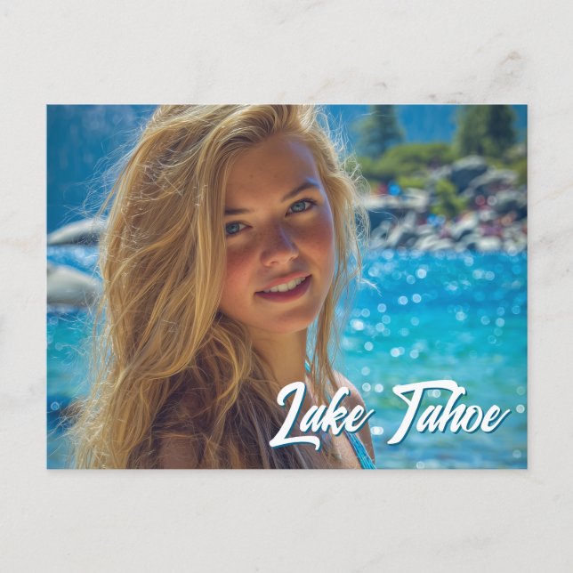 Summertime Vacation Family Photo Postkarte (Vorderseite)