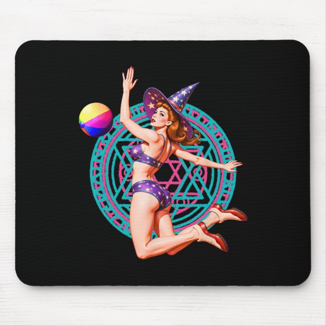 Summerween Beach Ll Button-up Y HexenHalloween Mag Mousepad (Vorne)
