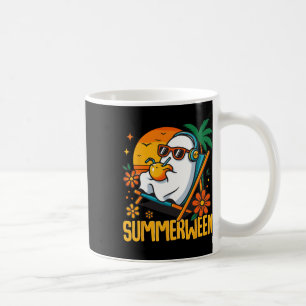Summerween Funny Ghost Halloween Summer Beach Vibe Kaffeetasse