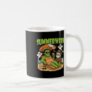 Summerween Funny Horror Characters Halloween Kaffeetasse