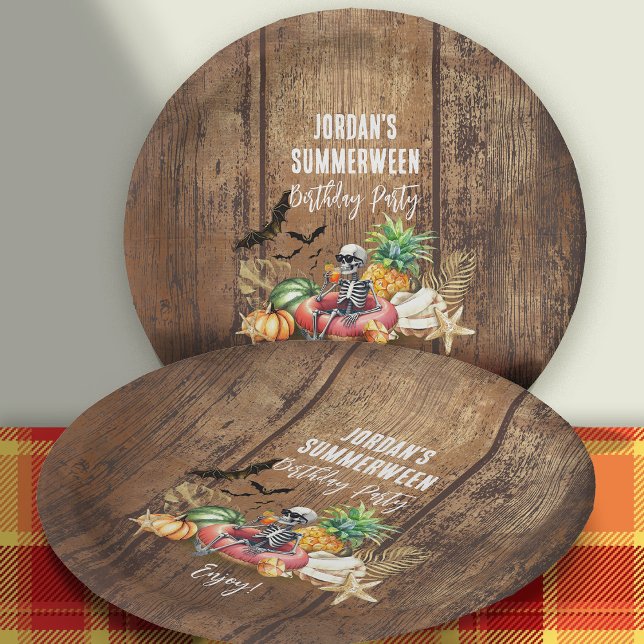 Summerween-Geburtstagsfeier Pappteller (Von Creator hochgeladen)