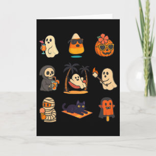Summerween Ghost Pumpkin Halloween Spooky Summer T Karte