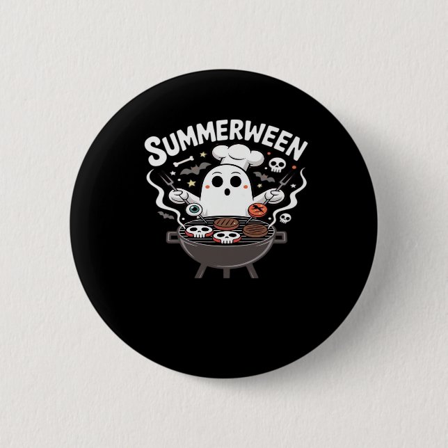 Summerween GRILLEN Funny Button (Vorderseite)